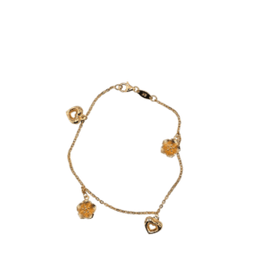 Flower Heart Bracelet