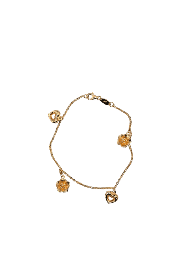 Flower Heart Bracelet